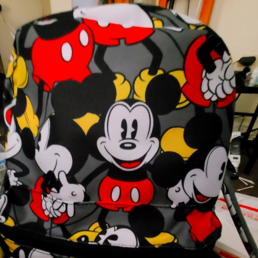 Mickey Mouse Kids/Adult Backpack - Red, Yellow, Black, Gray NWOT